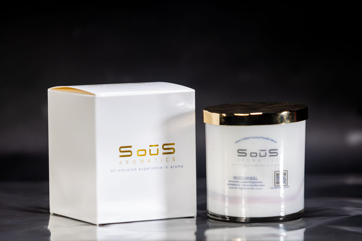 Luxury Candle - Wood Wheel