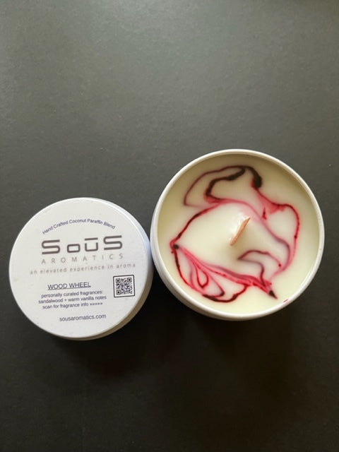 Luxury Candle - Wood Wheel